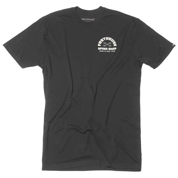 Fasthouse Iron Steed Tee Black - Front View