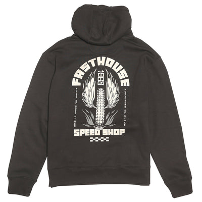 Fasthouse Iron Steed Hooded Pullover Black - Rear View