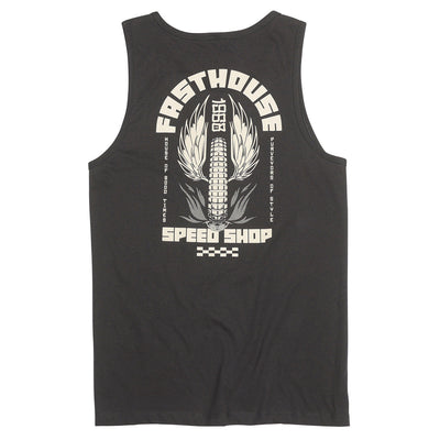 Fasthouse Iron Steed Tank Black - Rear View