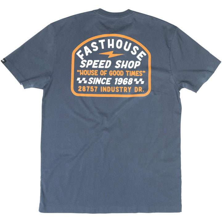 Fasthouse Junction SS Tee Indigo - Rear View