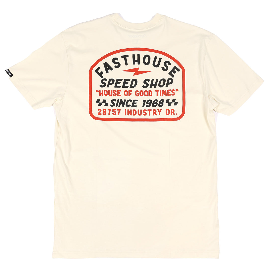 Fasthouse Junction SS Tee Natural - Rear View