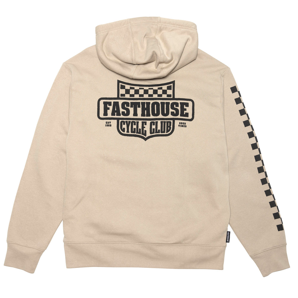 Fasthouse Krest Hooded Pullover Sand - Rear View