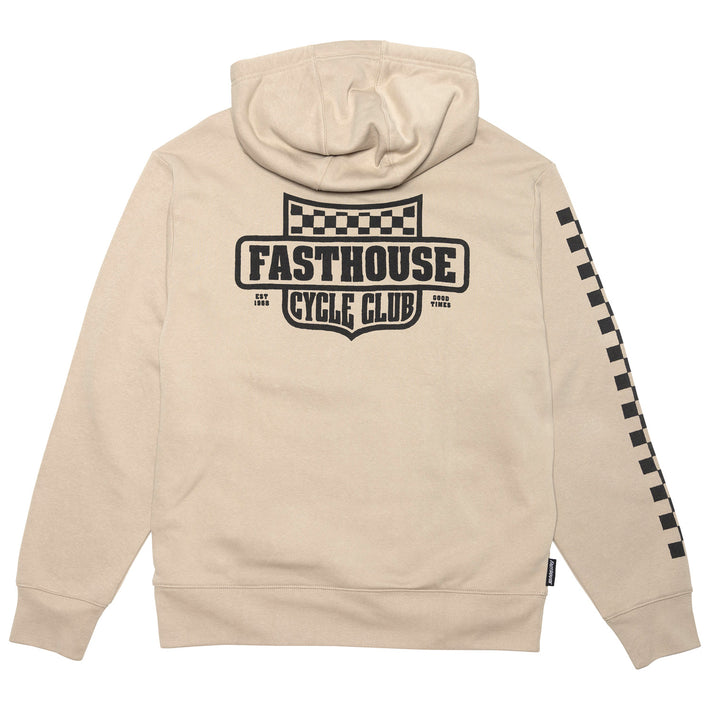 Fasthouse Krest Hooded Pullover Sand - Rear View