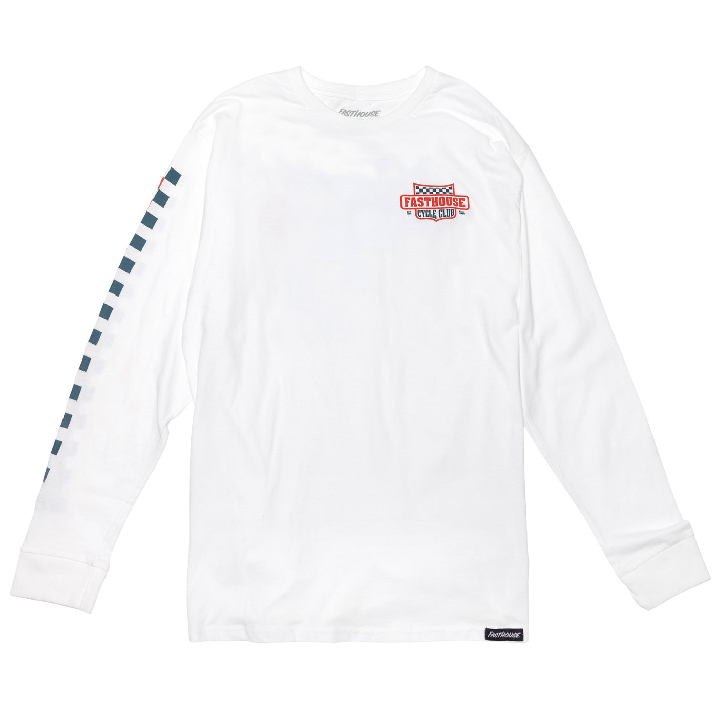Fasthouse Krest LS Tee White - Front View