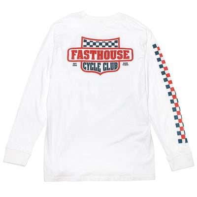 Fasthouse Krest LS Tee White - Rear View