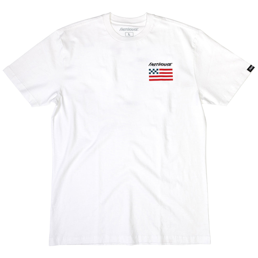 Fasthouse Liberty SS Tee White - Front View