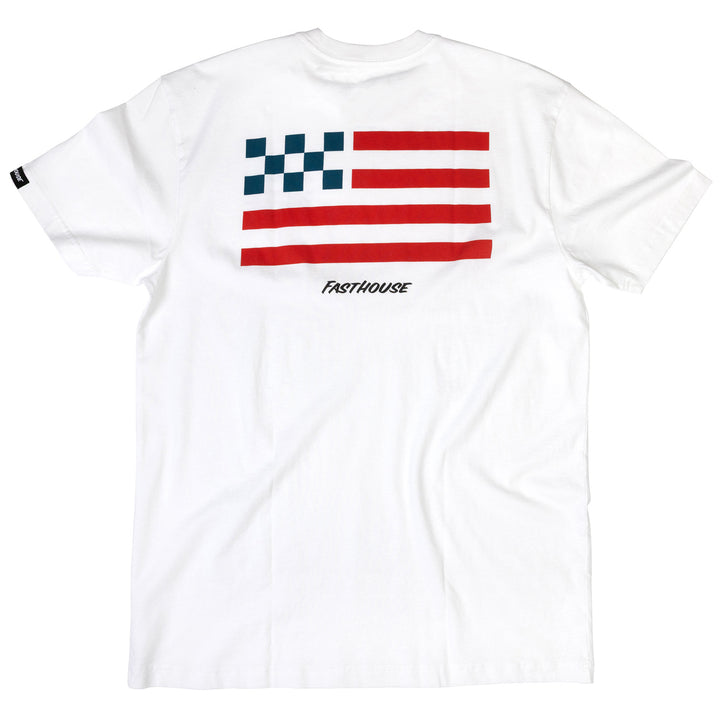 Fasthouse Liberty SS Tee White - Rear View