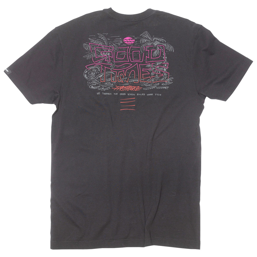 Fasthouse Lagoon SS Tee Black - Rear View