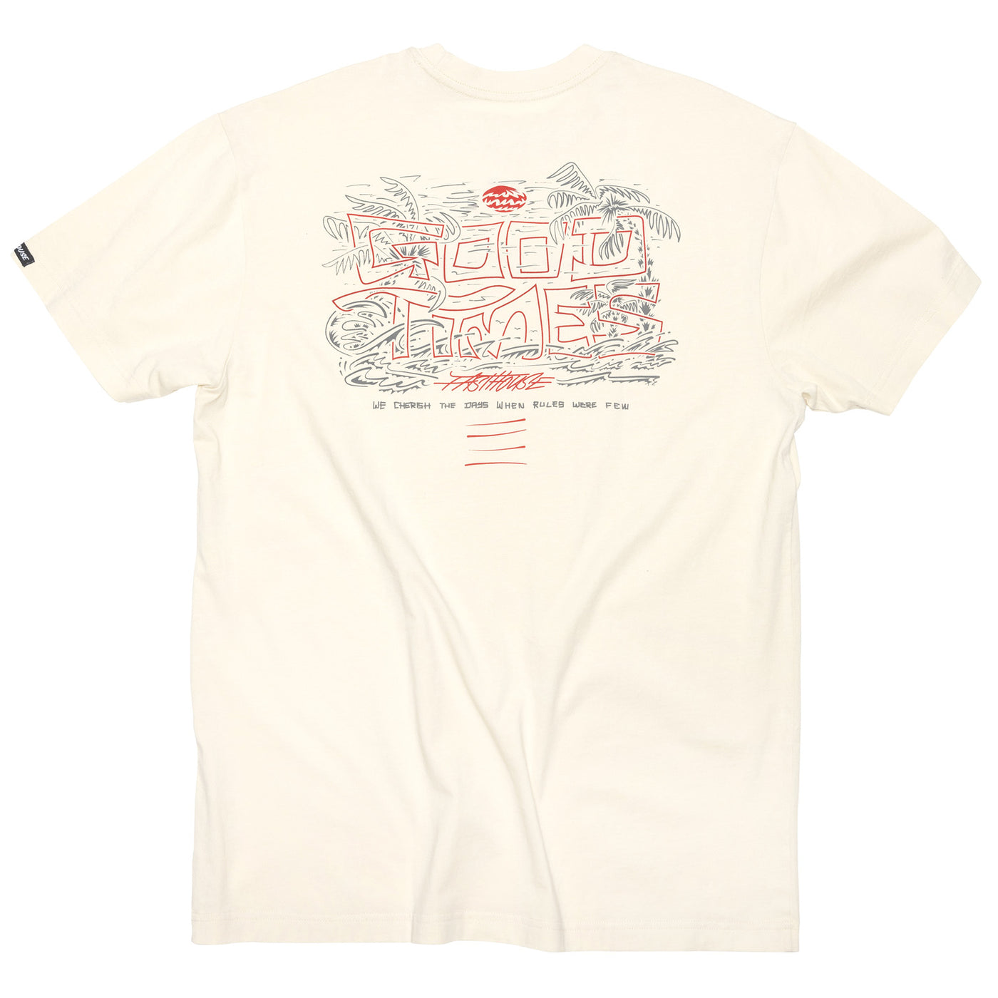Fasthouse Lagoon SS Tee Natural - Rear View