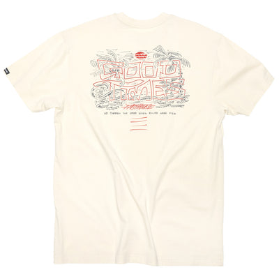 Fasthouse Lagoon SS Tee Natural - Rear View