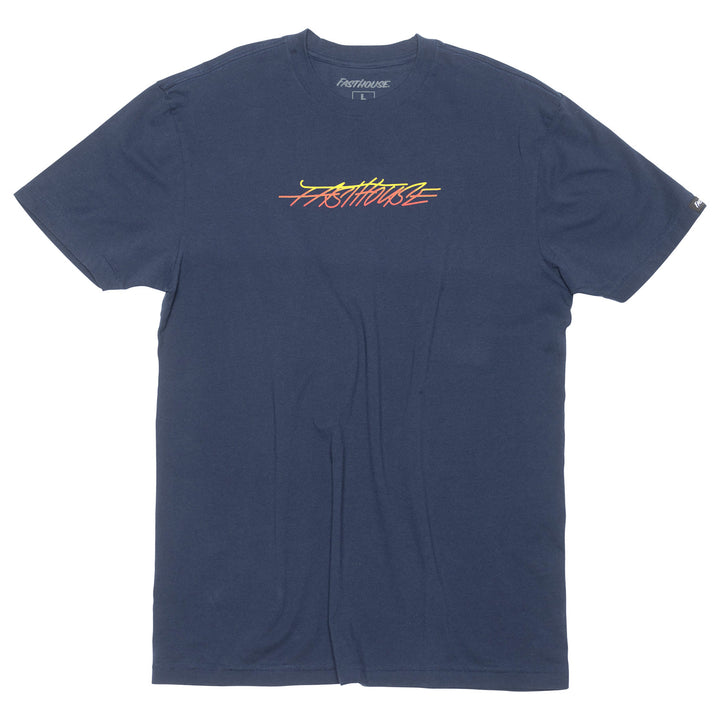 Fasthouse Lagoon SS Tee Navy - Front View