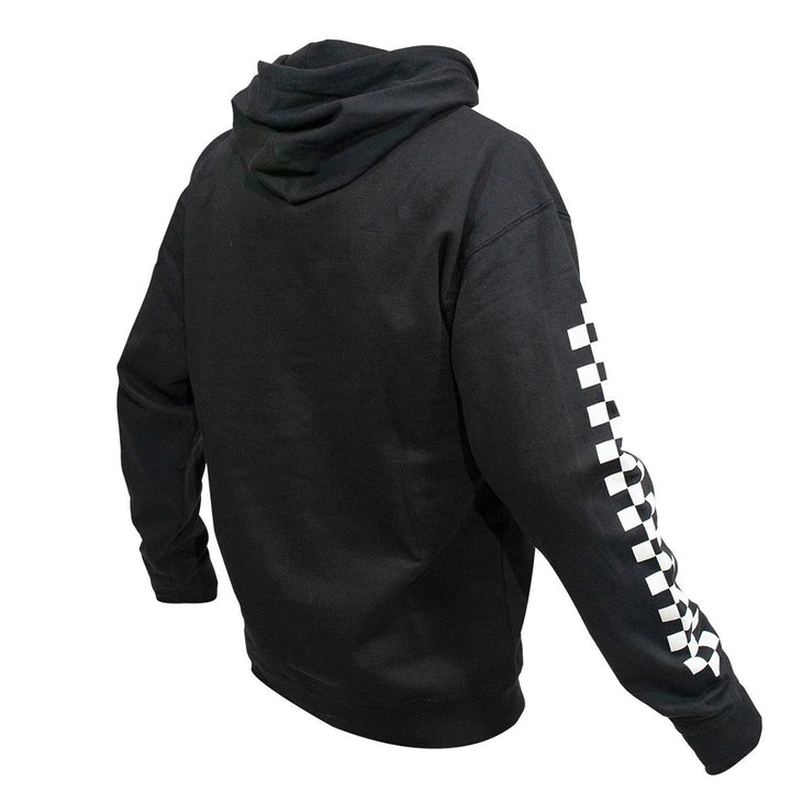 Fasthouse Logo Hooded Pullover Black - Rear View