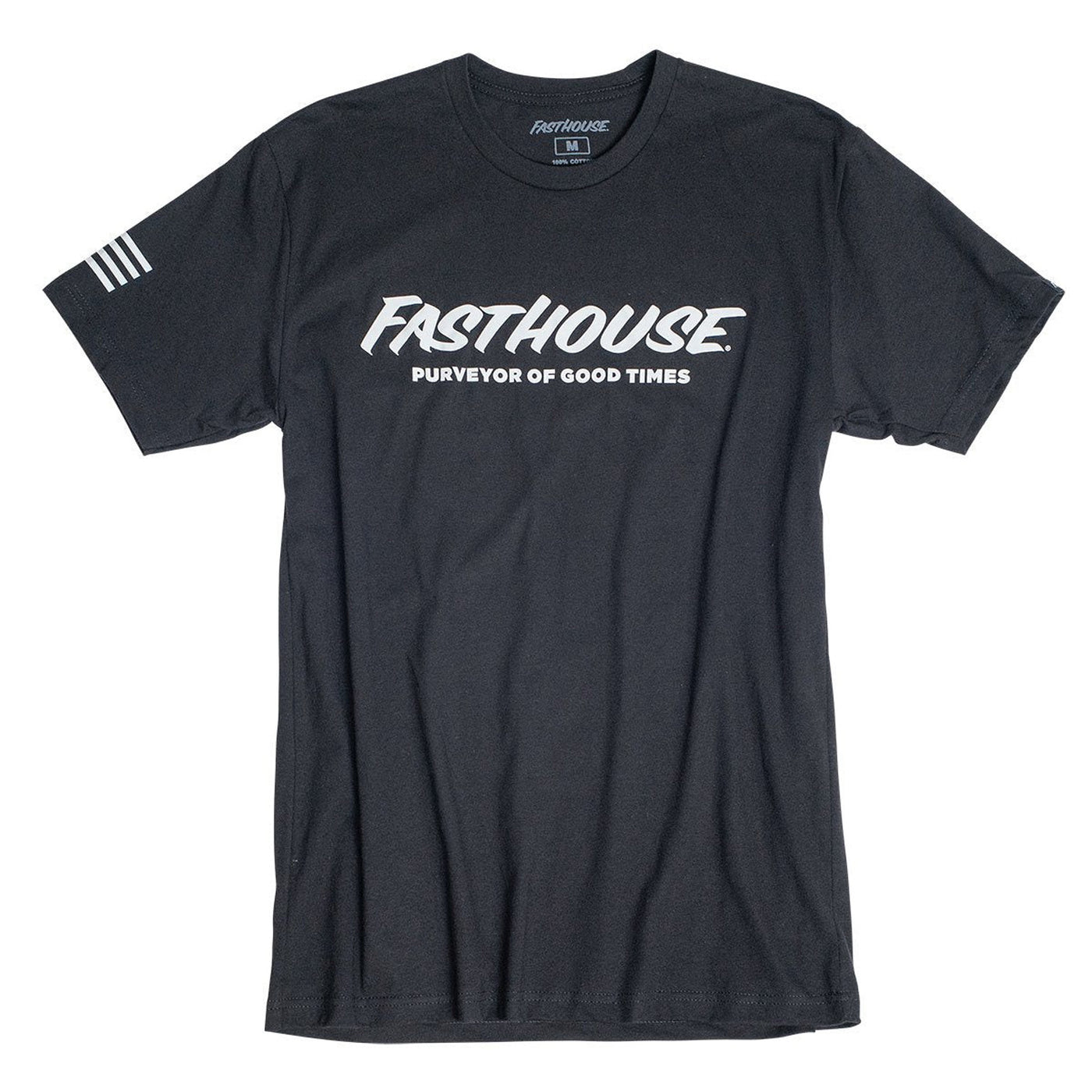 Fasthouse Logo Tee Black - Front View