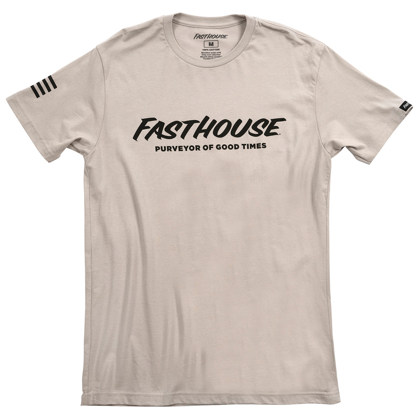 Fasthouse Logo Tee Light Gray - Front View