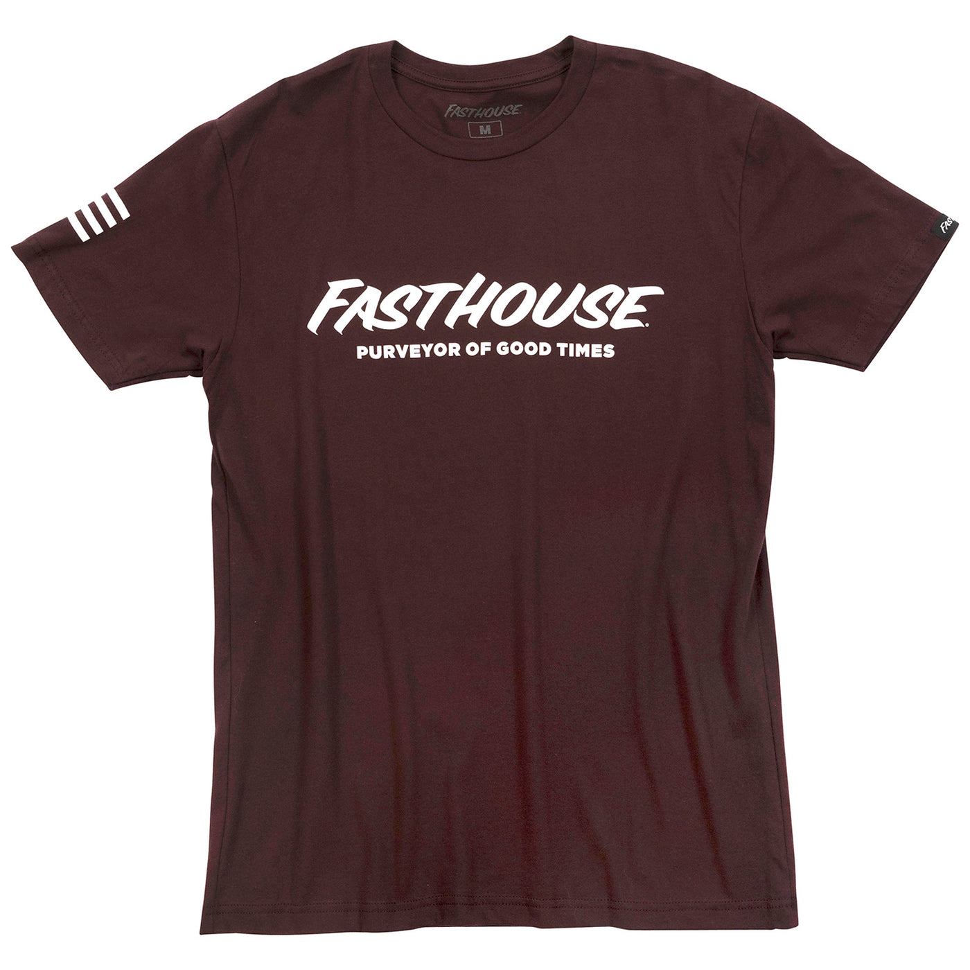 Fasthouse Logo Tee Light Oxblood - Front View