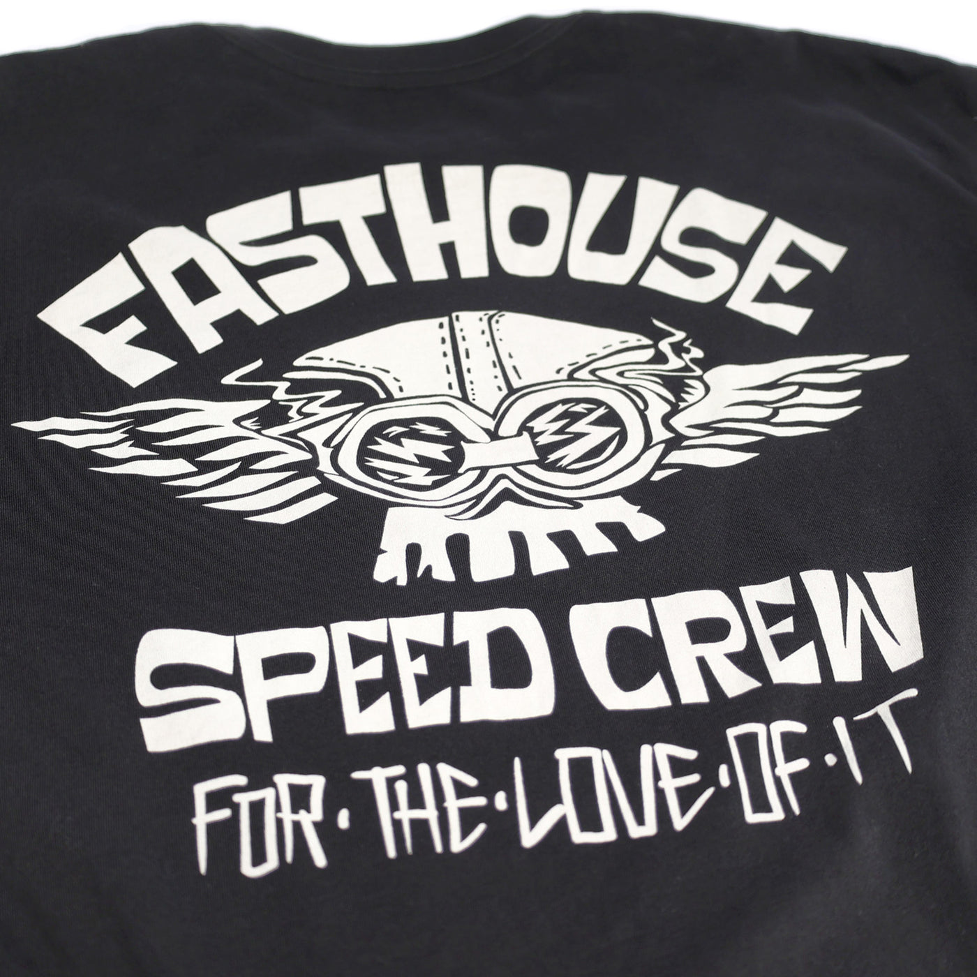 Fasthouse Love of It SS Tee Black - Close-Up of Graphic on Back