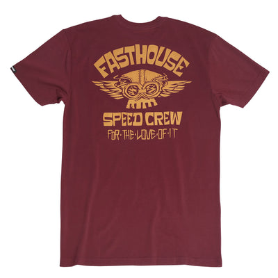 Fasthouse Love of It SS Tee Maroon - Rear View