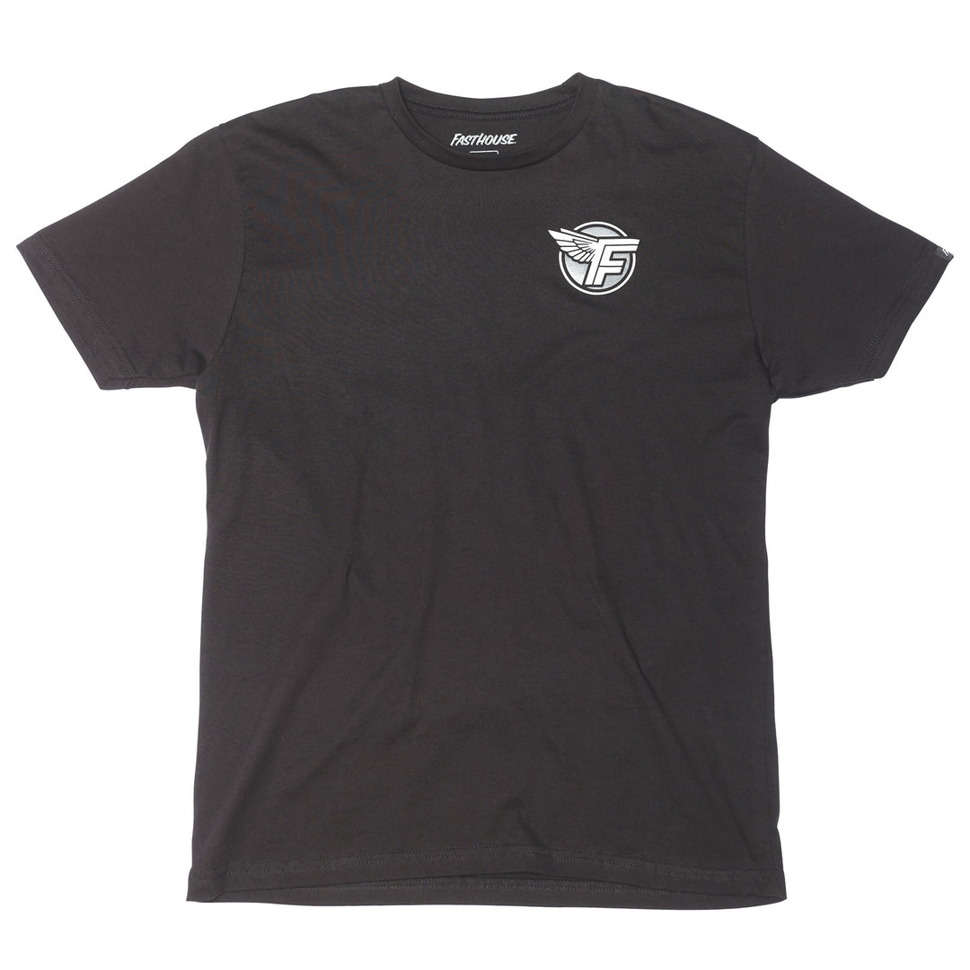 Fasthouse Malen Tee Black - Front View