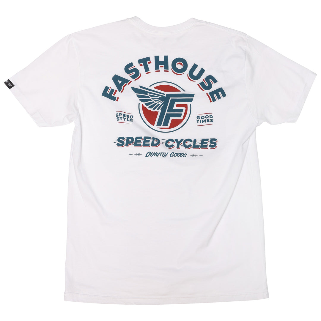 Fasthouse Malen Tee White - Rear View