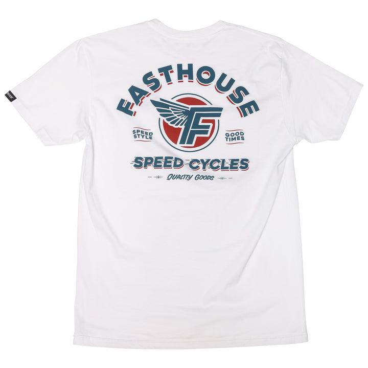 Fasthouse Malen Tee White - Rear View
