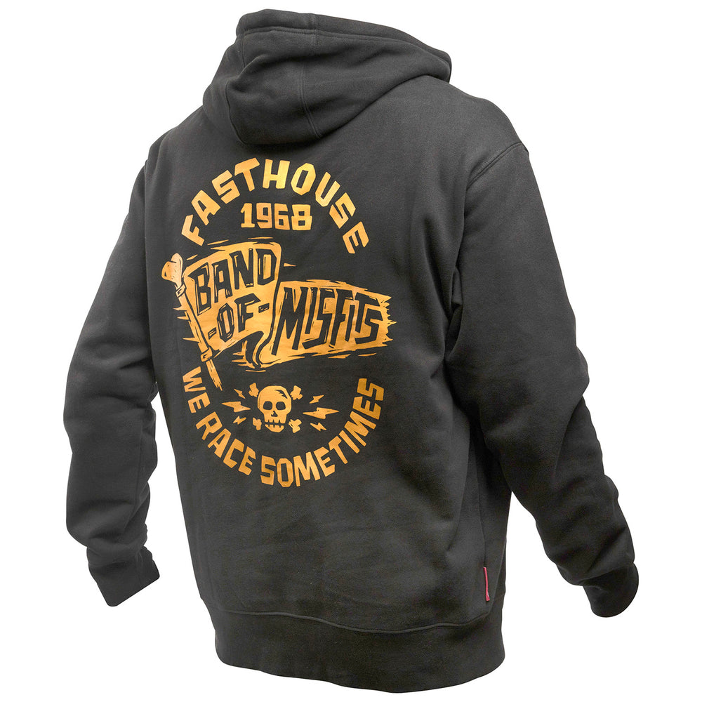 Fasthouse Marauder Hooded Pullover Black - Rear View