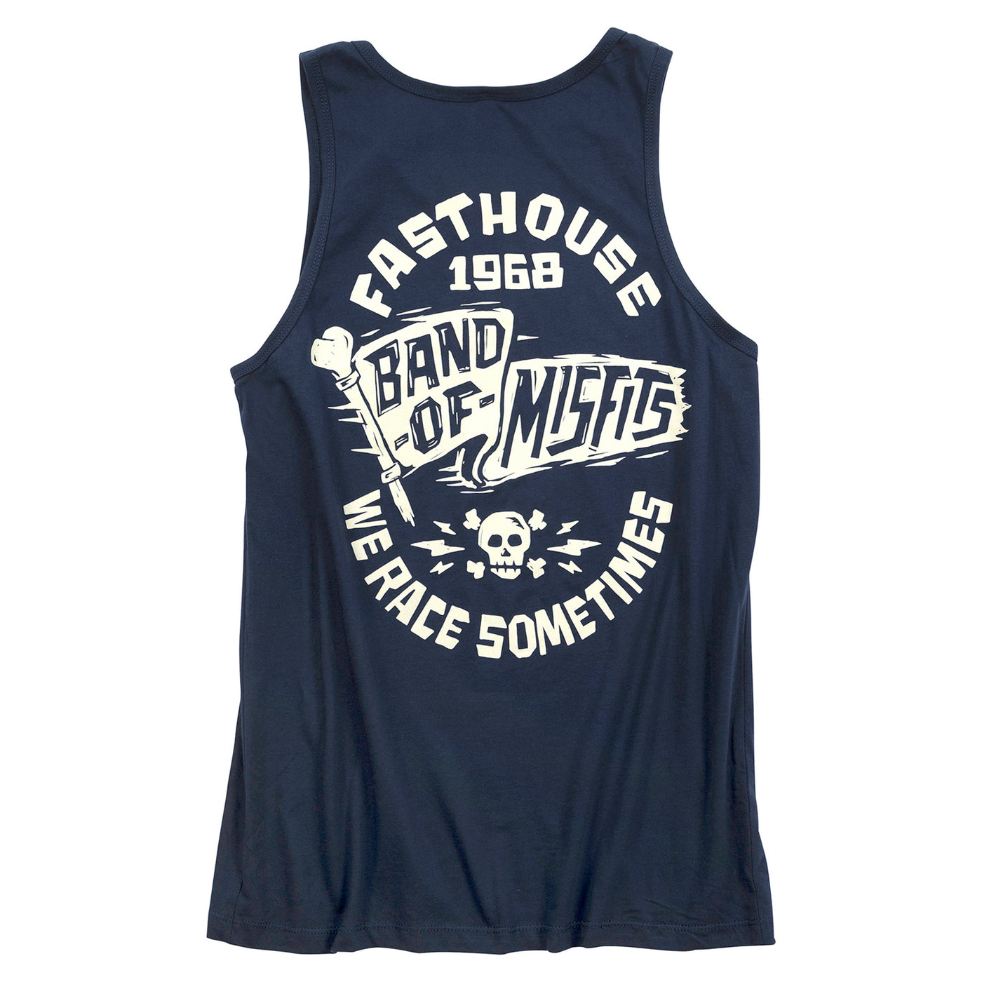 Fasthouse Marauder Tank Top Blue Jean - Rear View