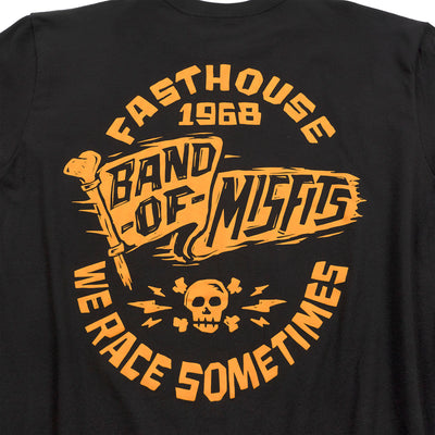 Fasthouse Marauder Tee Black - Close-Up of Graphic on Back