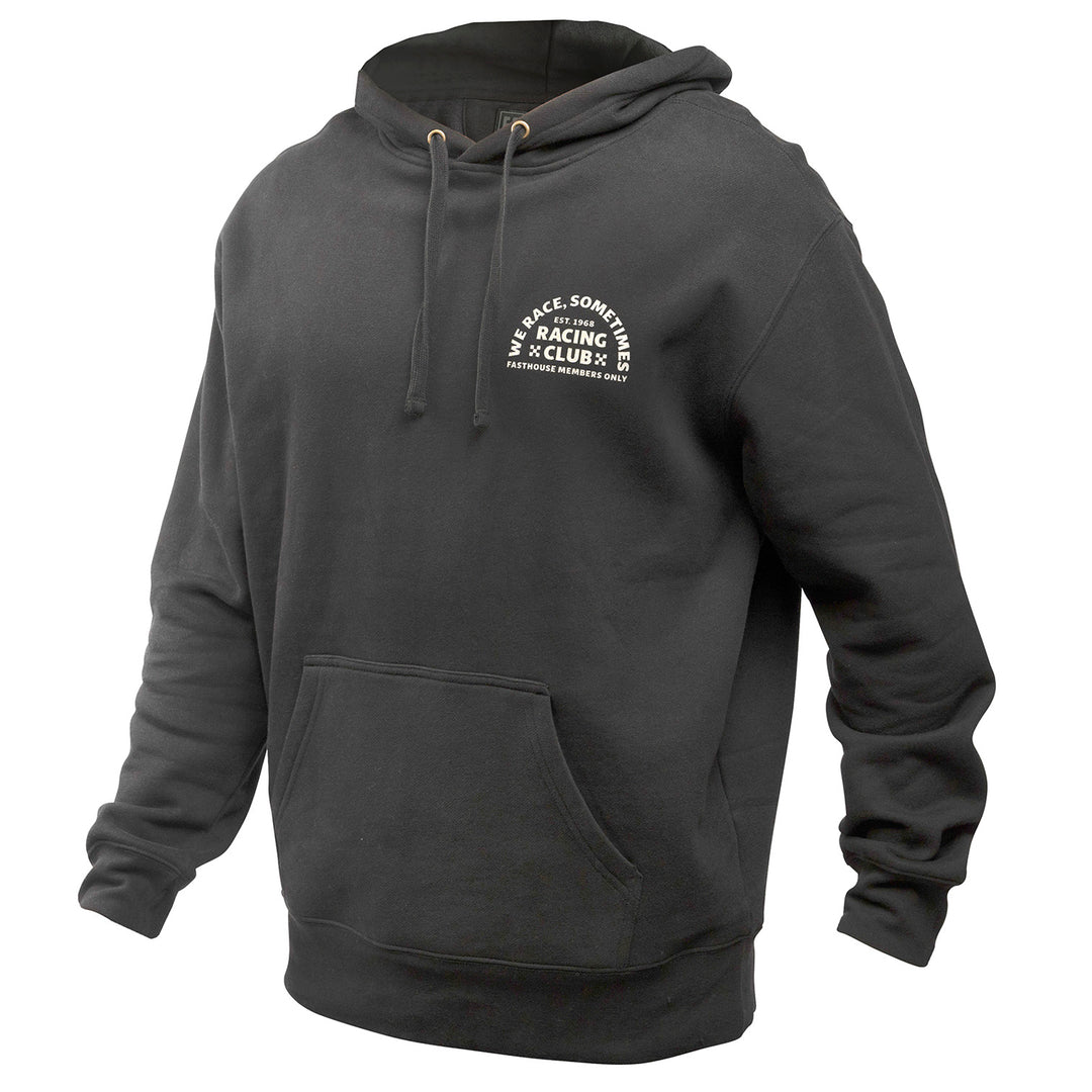 Fasthouse Members Only Hooded Pullover Black - Front View