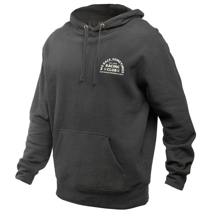 Fasthouse Members Only Hooded Pullover Black - Front View