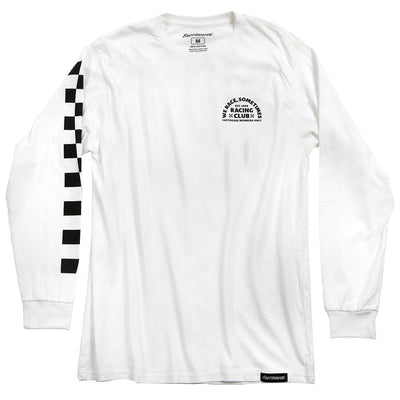 Fasthouse Members Only Long Sleeve Tee White - Front View