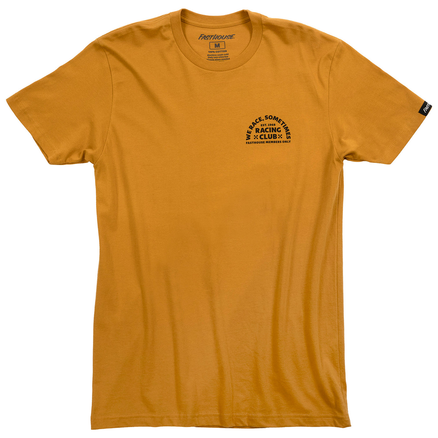 Fasthouse Members Only Tee Vintage Gold - Front View