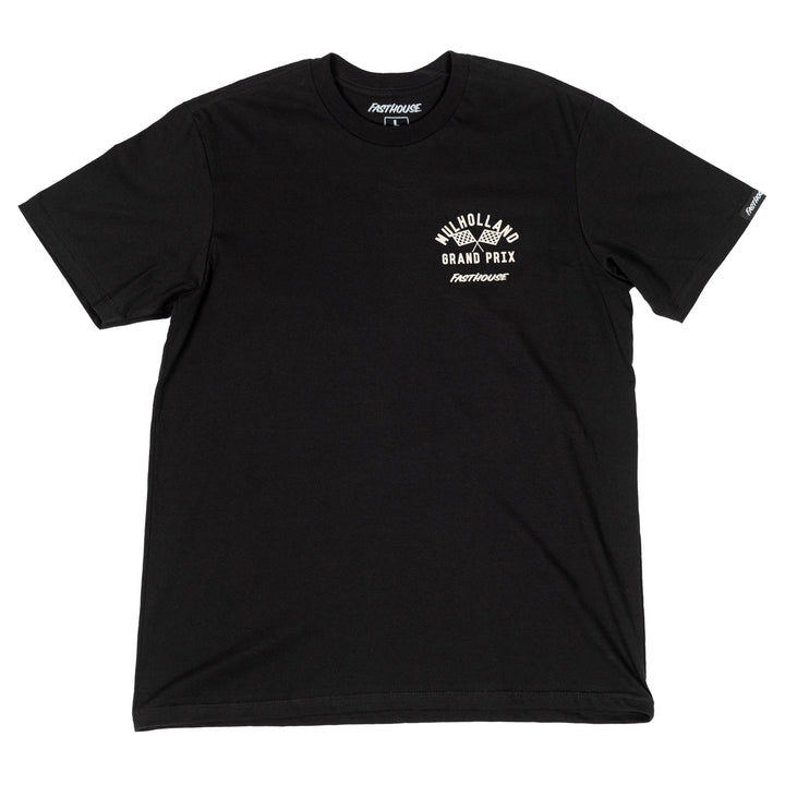 Fasthouse Mulholland GP SS Tee Black - Front View