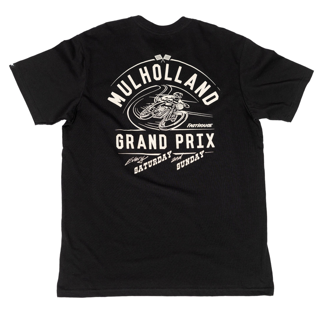 Fasthouse Mulholland GP SS Tee Black - Rear View