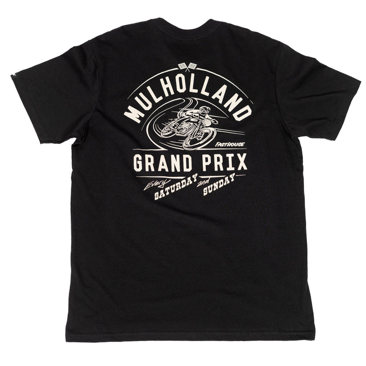 Fasthouse Mulholland GP SS Tee Black - Rear View