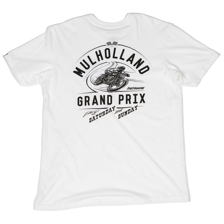 Fasthouse Mulholland GP SS Tee White - Rear View