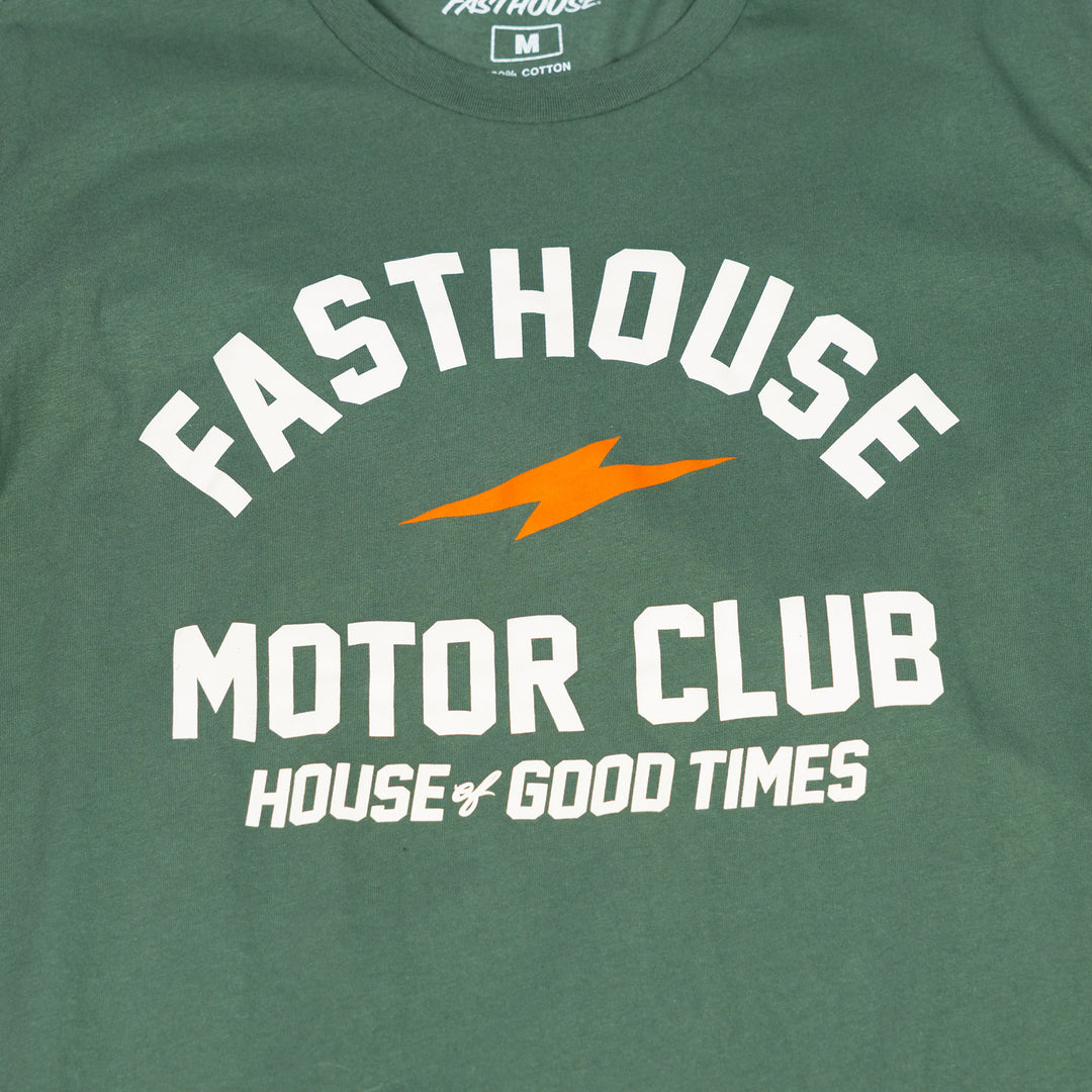 Fasthouse Mallet SS Tee Pine - Close-Up of Graphic on Front