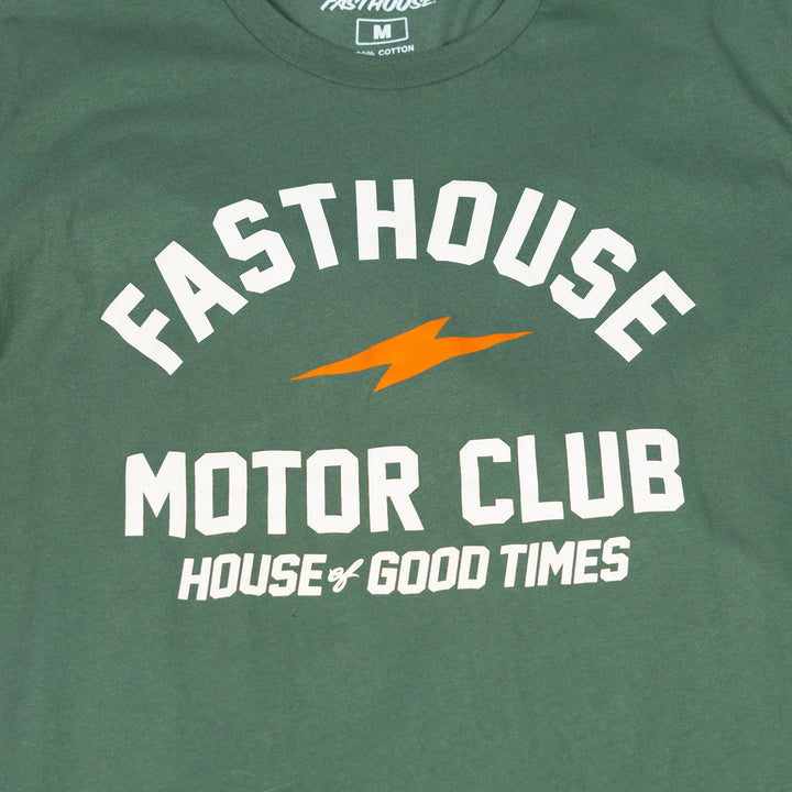 Fasthouse Mallet SS Tee Pine - Close-Up of Graphic on Front