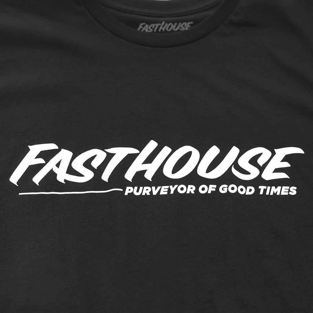 Fasthouse The Motto Tee Black - Close-Up of Graphic on Front