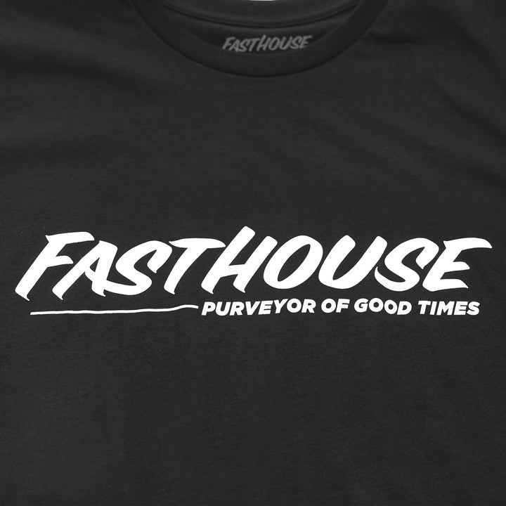 Fasthouse The Motto Tee Black - Close-Up of Graphic on Front