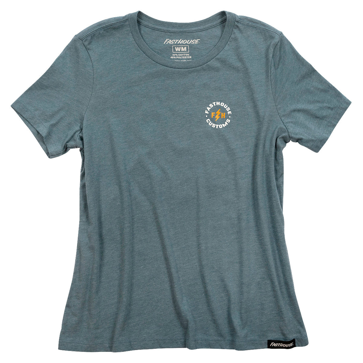 Fasthouse Women's Easy Rider Tee Heather Slate - Front View