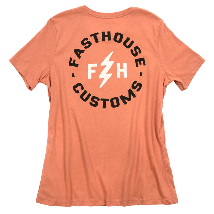 Fasthouse Women's Easy Rider Tee Terracotta - Rear View