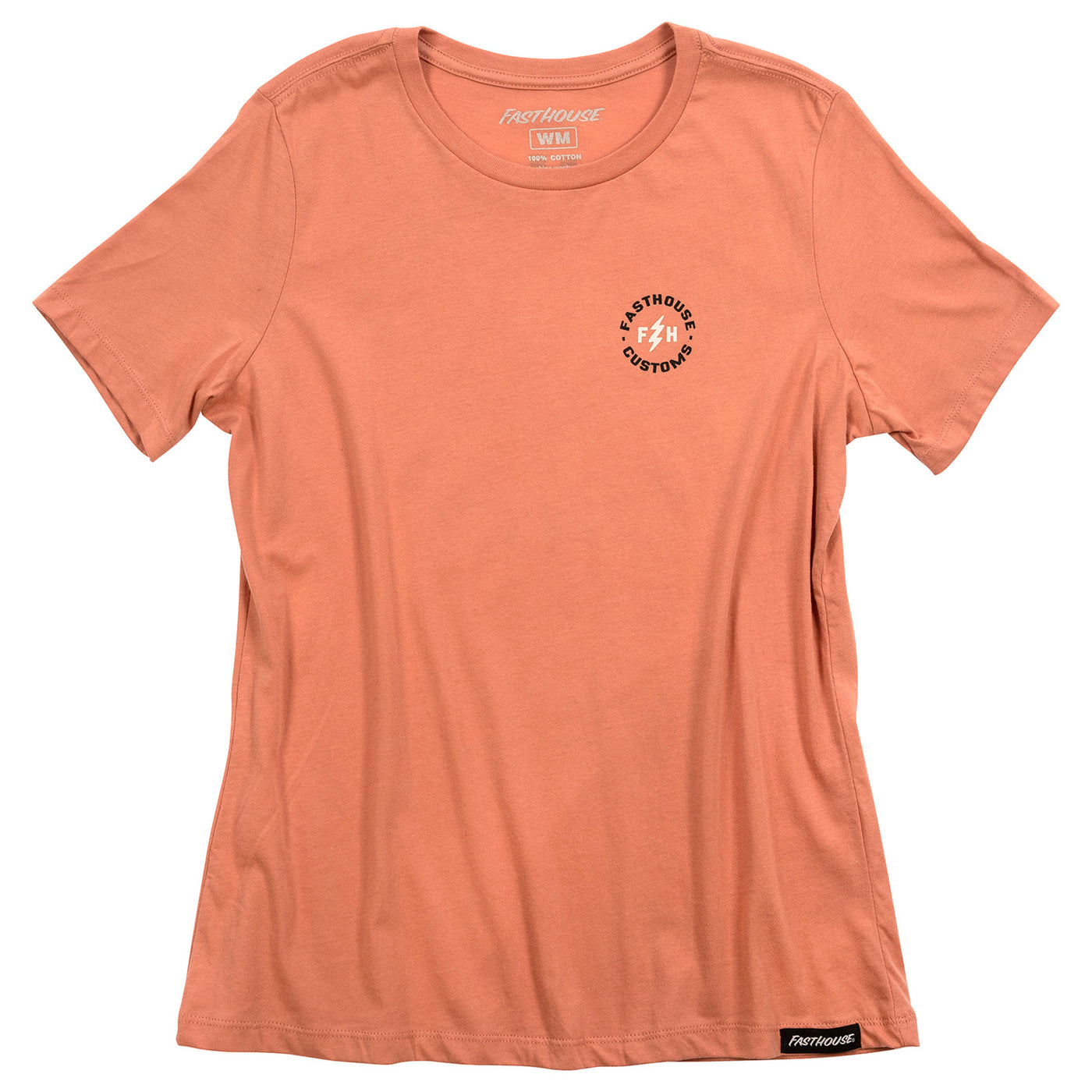 Fasthouse Women's Easy Rider Tee Terracotta - Front View