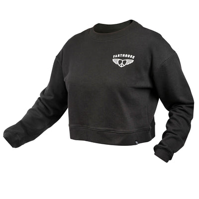 Fasthouse Women's Phoenix Fleece Pullover Black - Front View