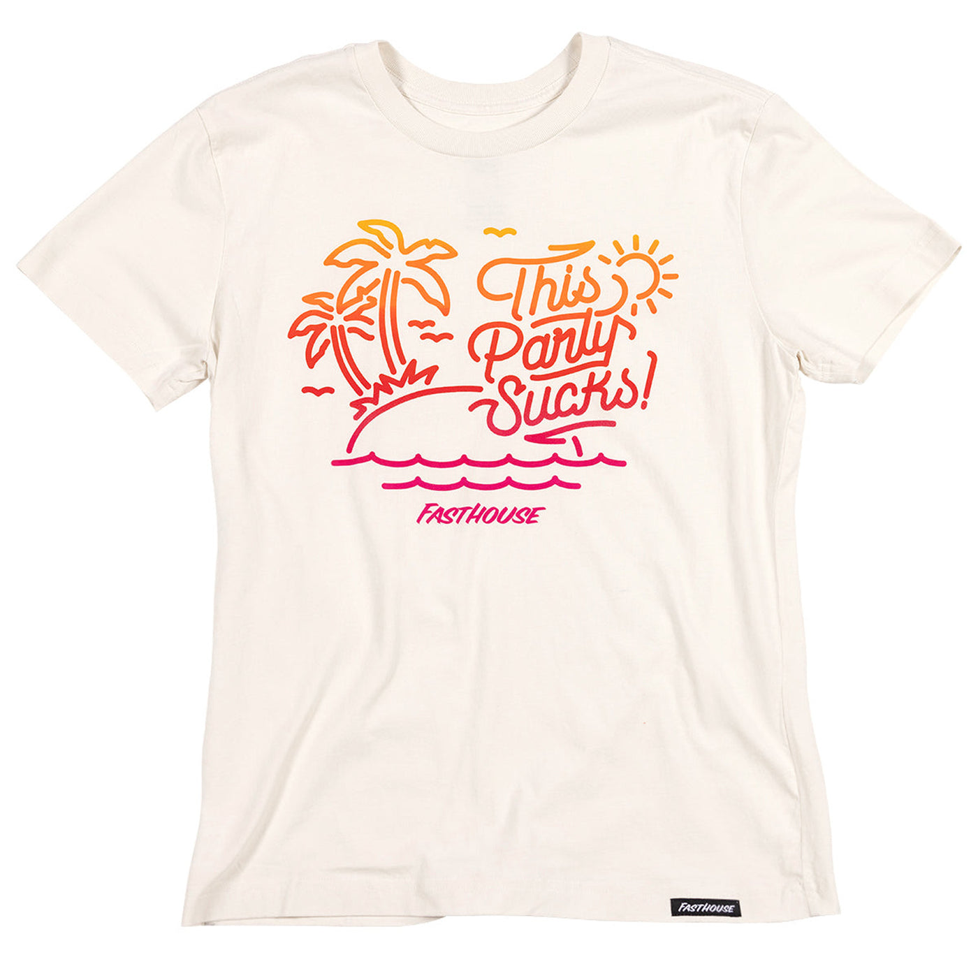 Fasthouse Women's Castaway Tee Natural - Front View