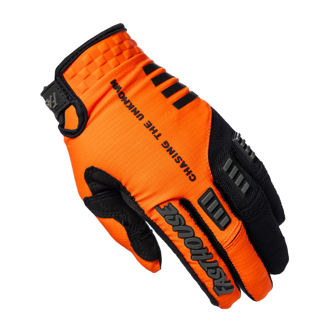 Fasthouse Off-Road Matox Gloves Orange - Back of Left Hand View