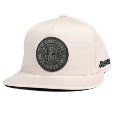 Fasthouse Origin Hat Chalk - Front View