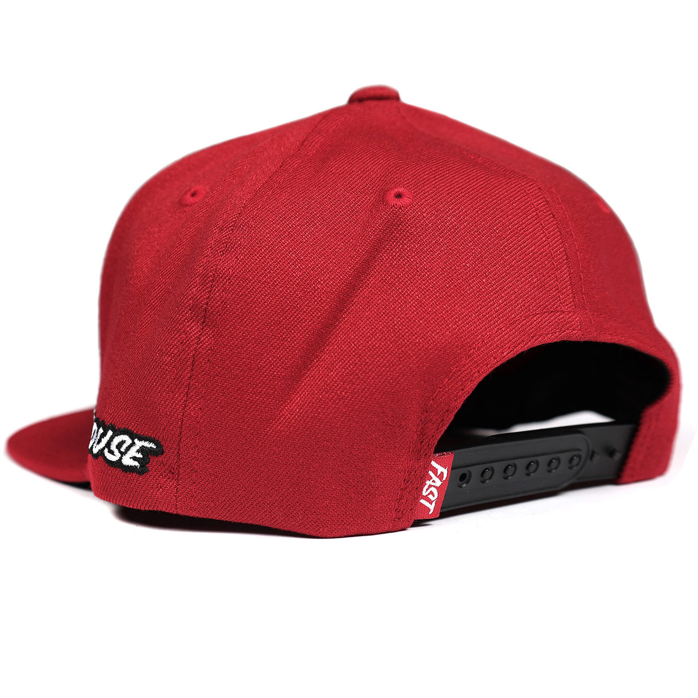 Fasthouse Origin Hat Red - Rear Side View