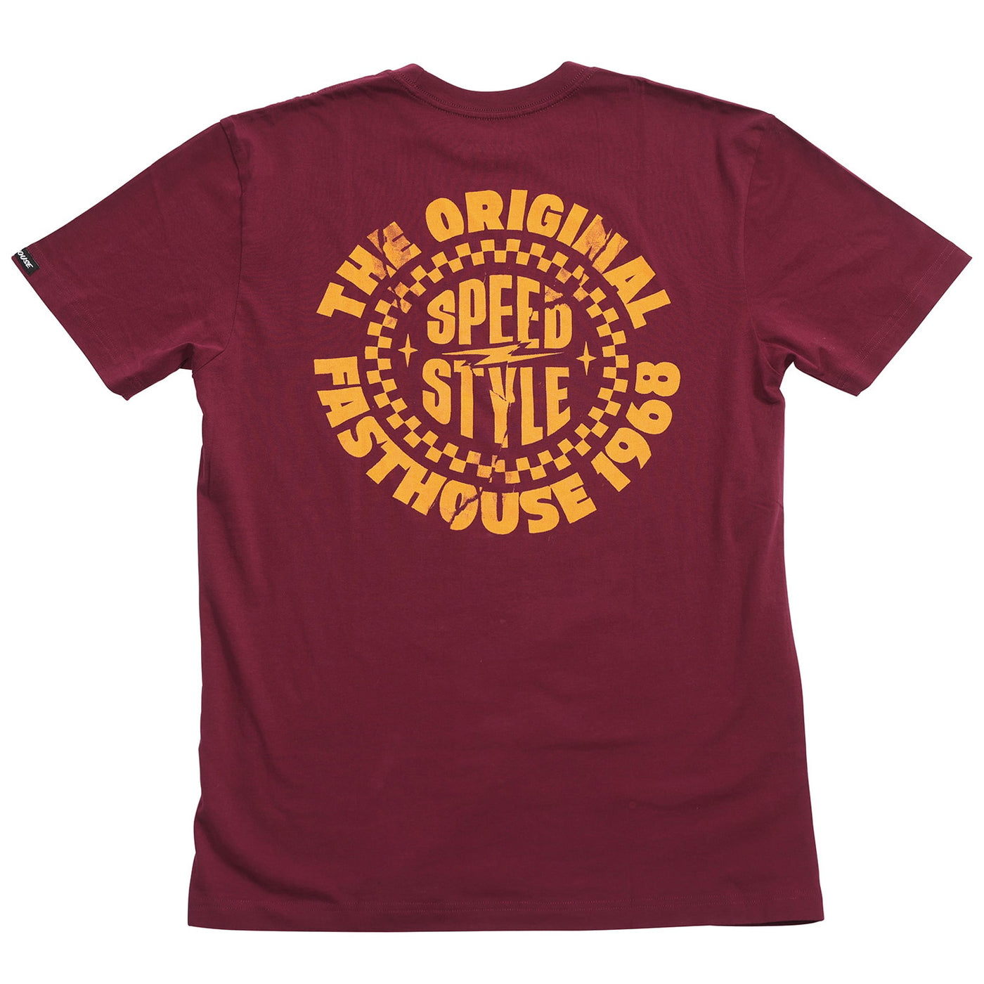 Fasthouse Origin Tee Maroon - Rear View