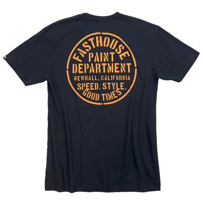 Fasthouse Paint Dept. Tee Navy - Rear View