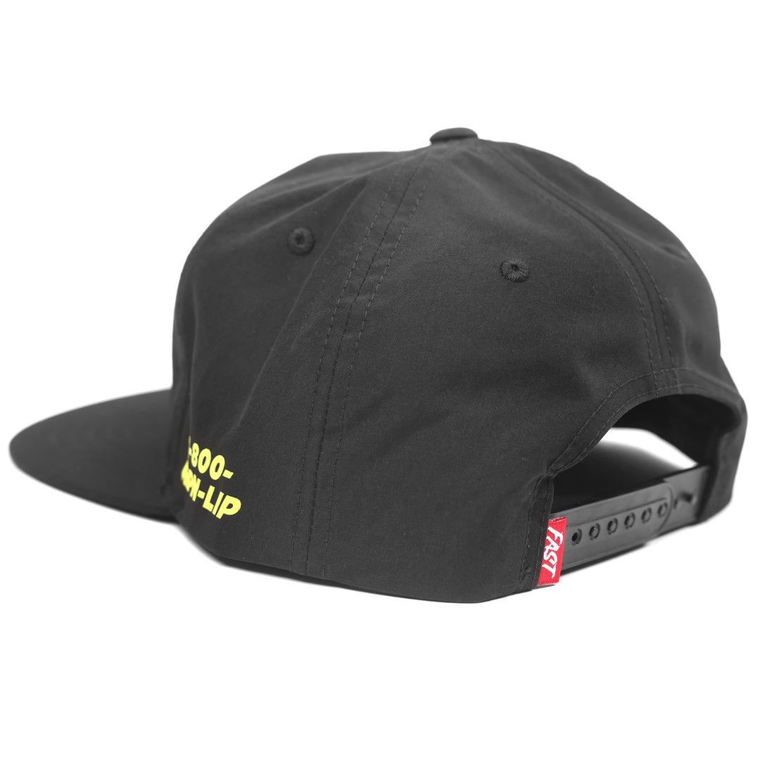 Fasthouse Panama Hat Black - Rear Side View